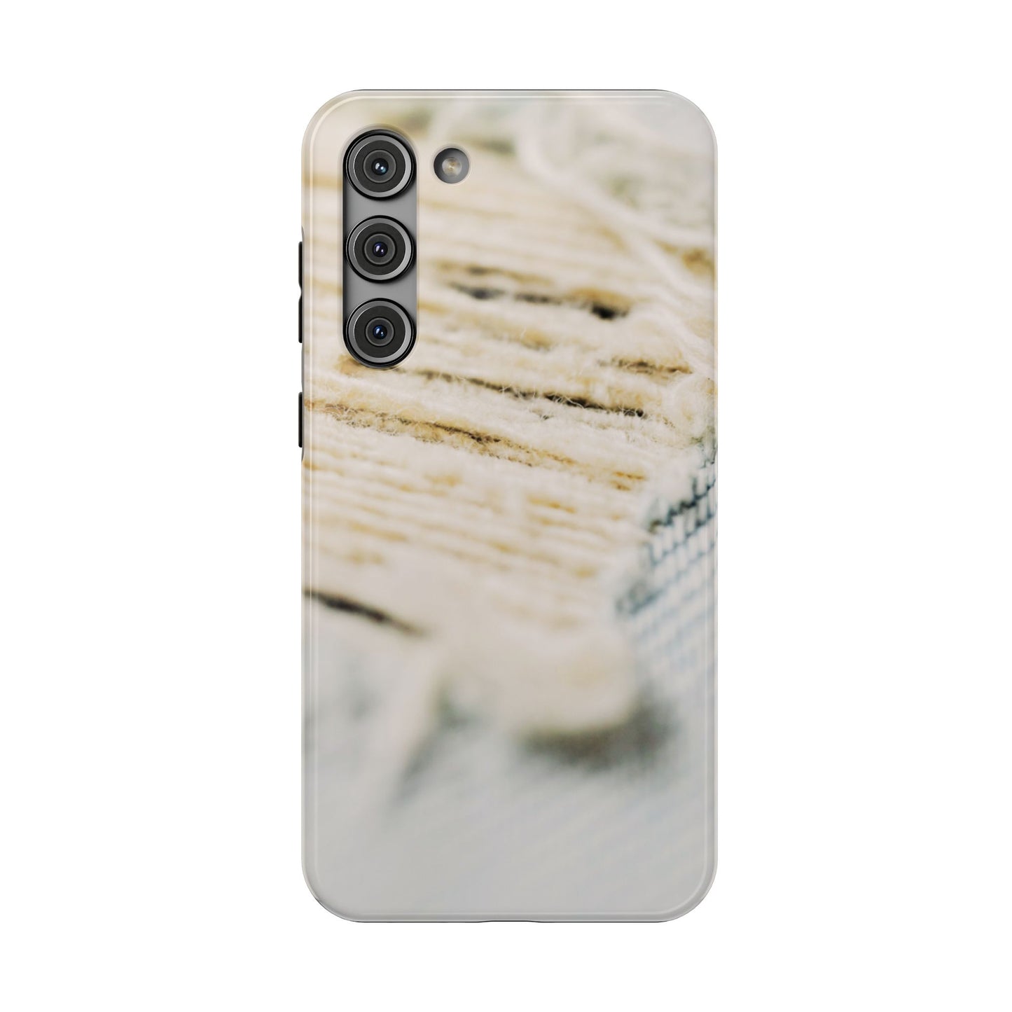 Impact-Resistant Phone Case – Woven Warmth