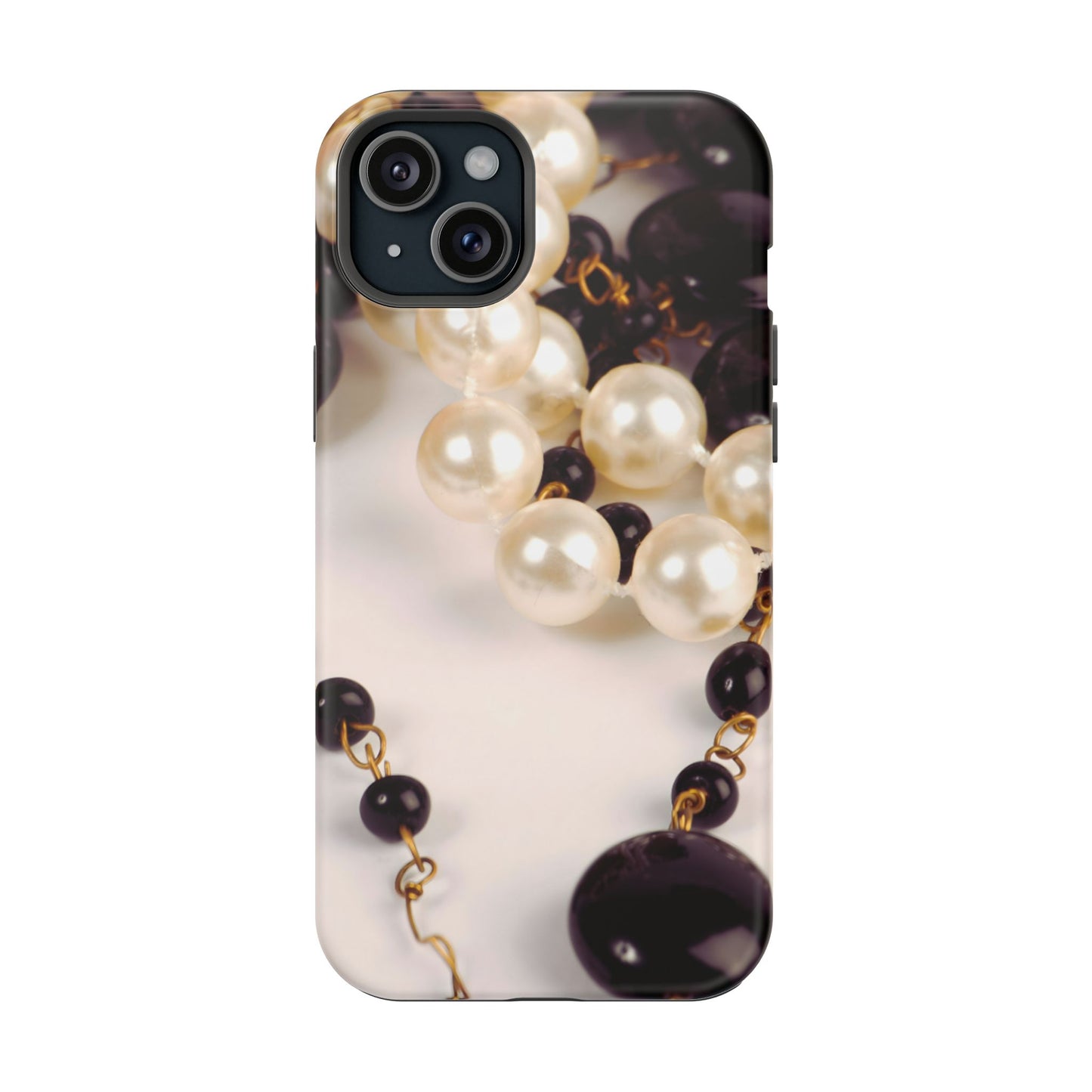 Wireless-Charging Compatible Case – Noir Pearl