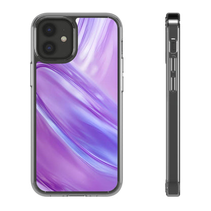 Clear Phone Case – Lavender Wave