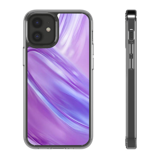Clear Phone Case – Lavender Wave