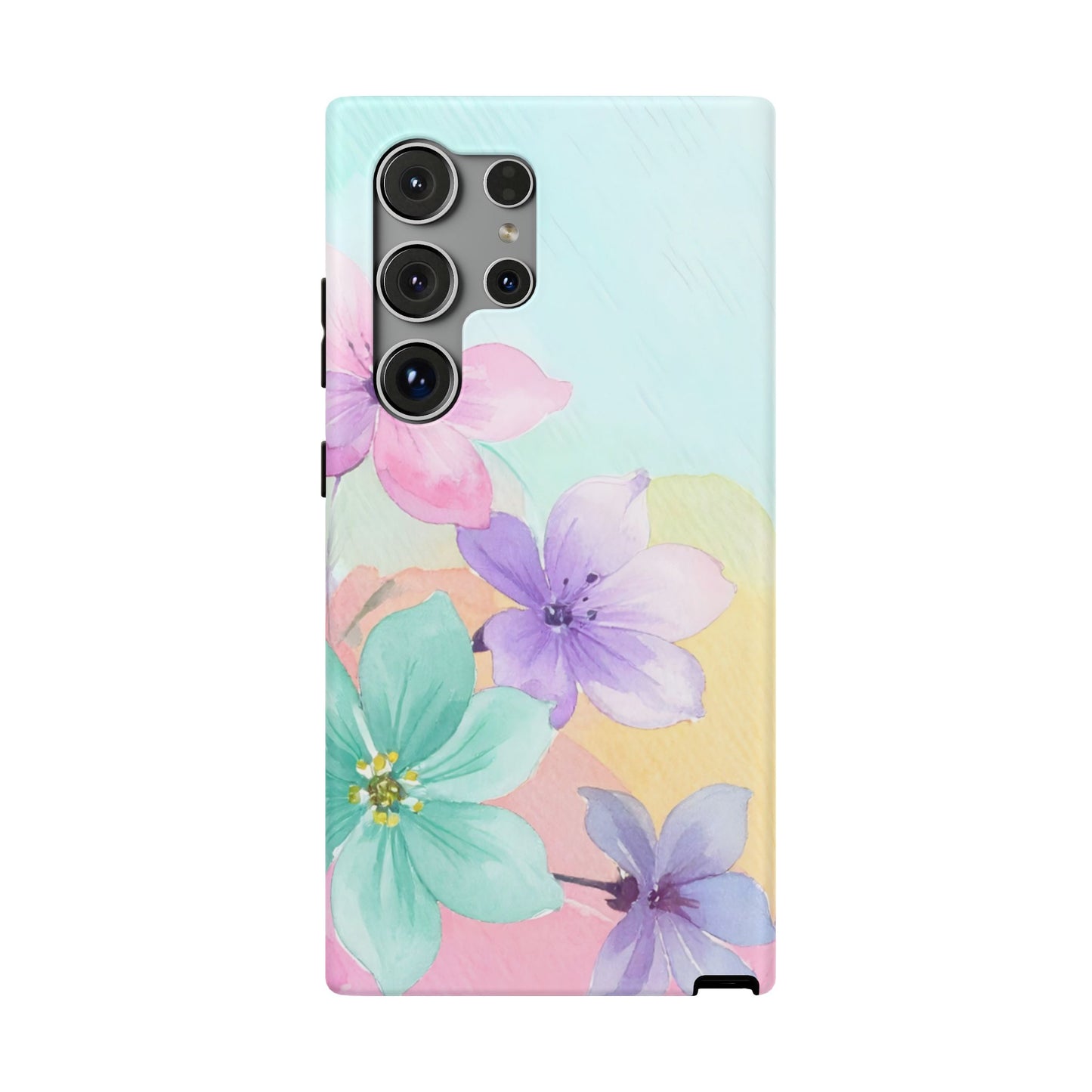 Impact-Resistant Phone Case – Water Petal
