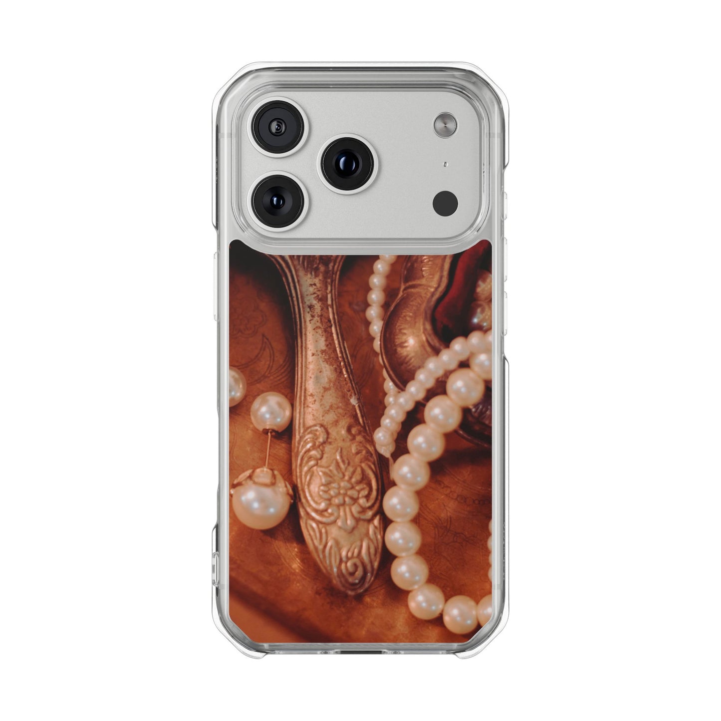 Clear Magnetic Phone Case – Bronze Vanity