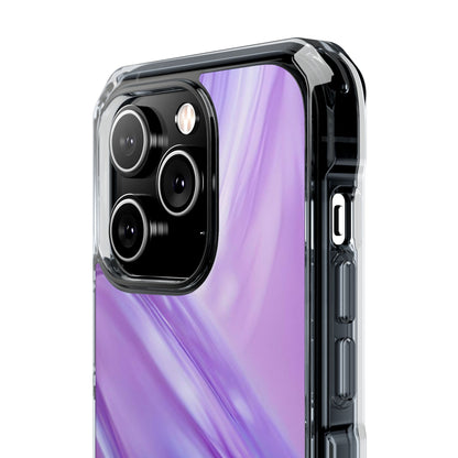 Clear Magnetic Phone Case – Lavender Wave