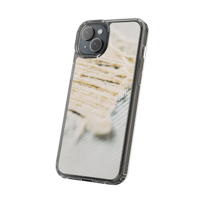 Clear Phone Case – Woven Warmth