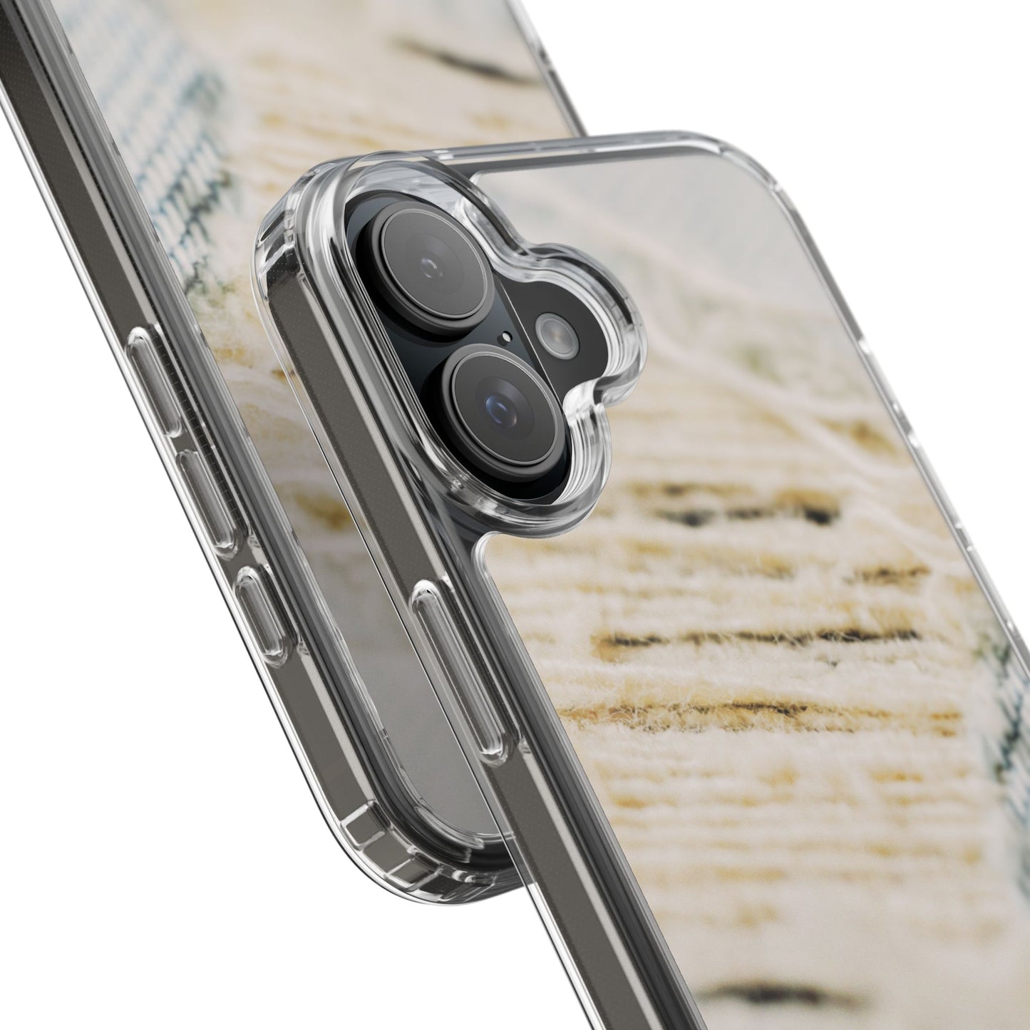 Clear Phone Case – Woven Warmth