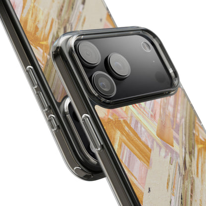 Clear Phone Case – Brush & Bronze