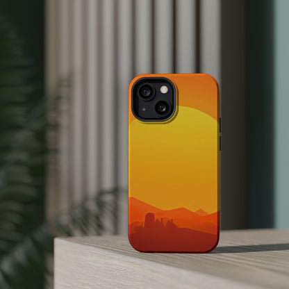 Wireless-Charging Compatible Case – Desert Sunrise
