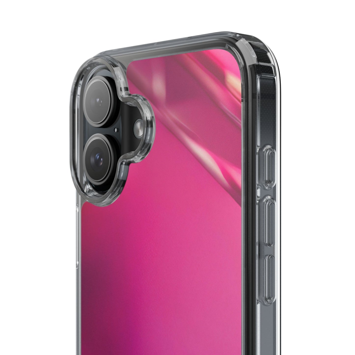 Clear Phone Case – Magenta Motion