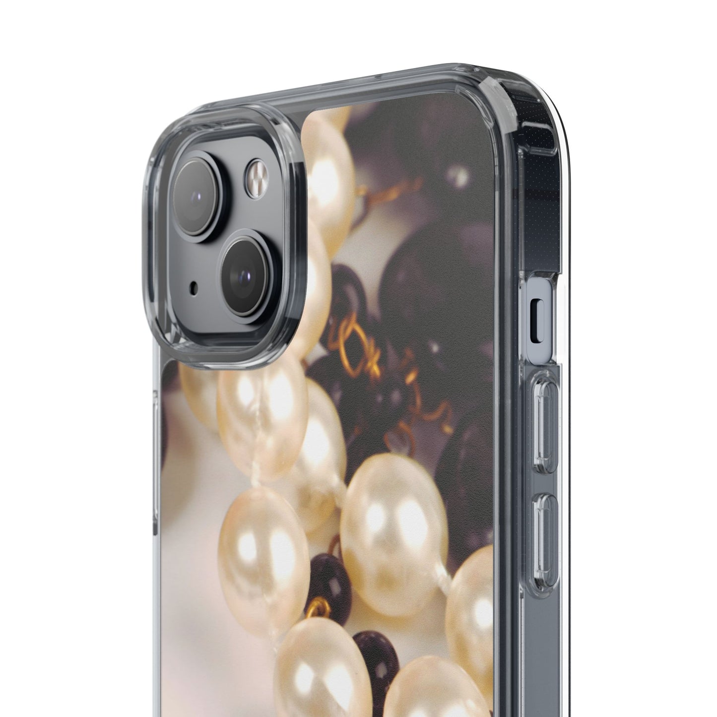 Clear Phone Case – Noir Pearl