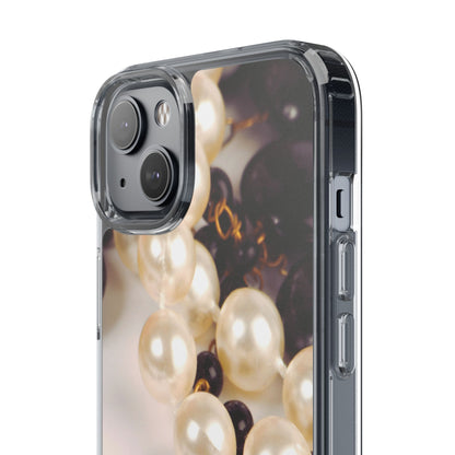 Clear Phone Case – Noir Pearl