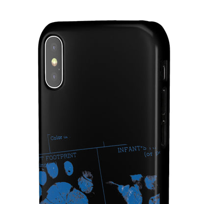Snap Phone Case – Mom’s Little Blue Footprints