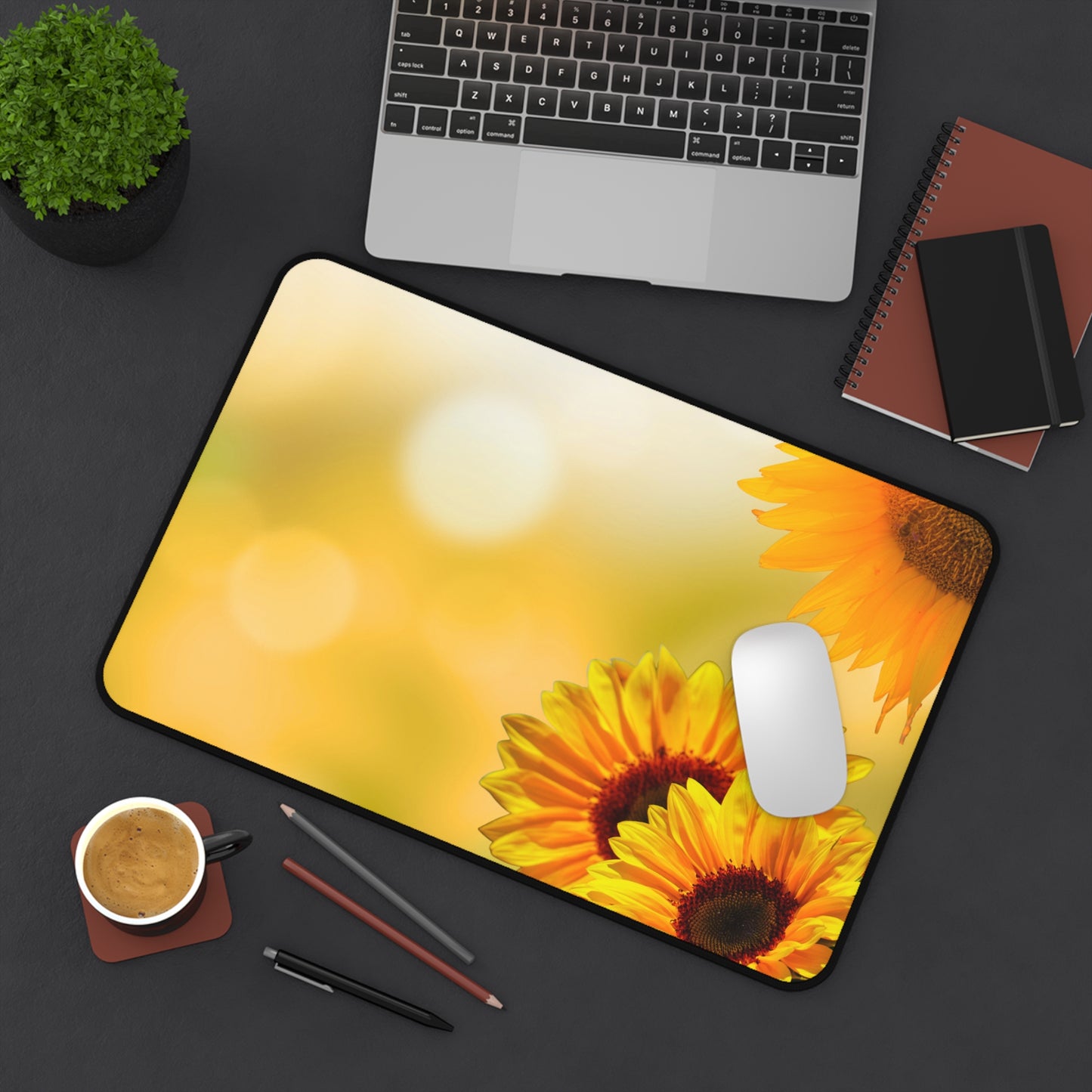 Desk Mat – Sunlit Sunflowers