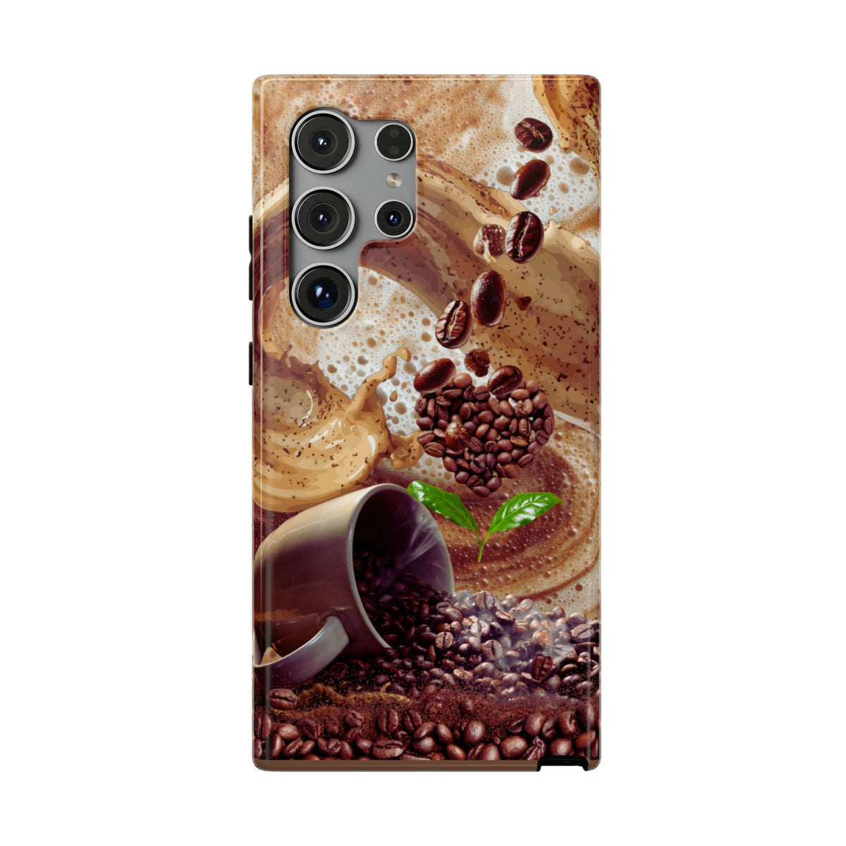 Impact-Resistant Phone Case – Love at First Sip – Compatible with iPhone 11–17 & Samsung Galaxy S22–S26 Series