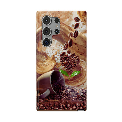 Impact-Resistant Phone Case – Love at First Sip – Compatible with iPhone 11–17 & Samsung Galaxy S22–S26 Series