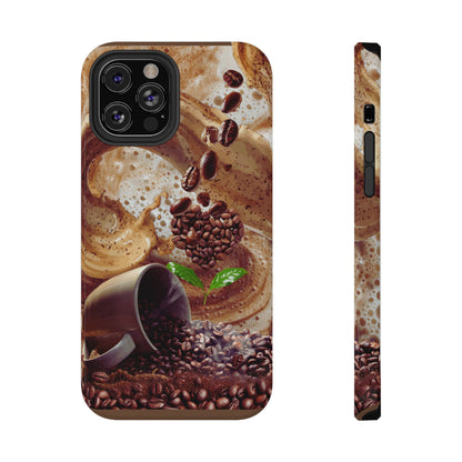 Impact-Resistant Phone Case – Love at First Sip – Compatible with iPhone 11–17 & Samsung Galaxy S22–S26 Series