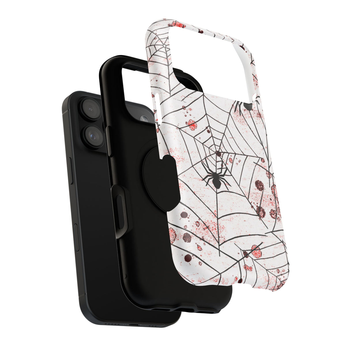 Impact-Resistant Phone Case – Blood Web