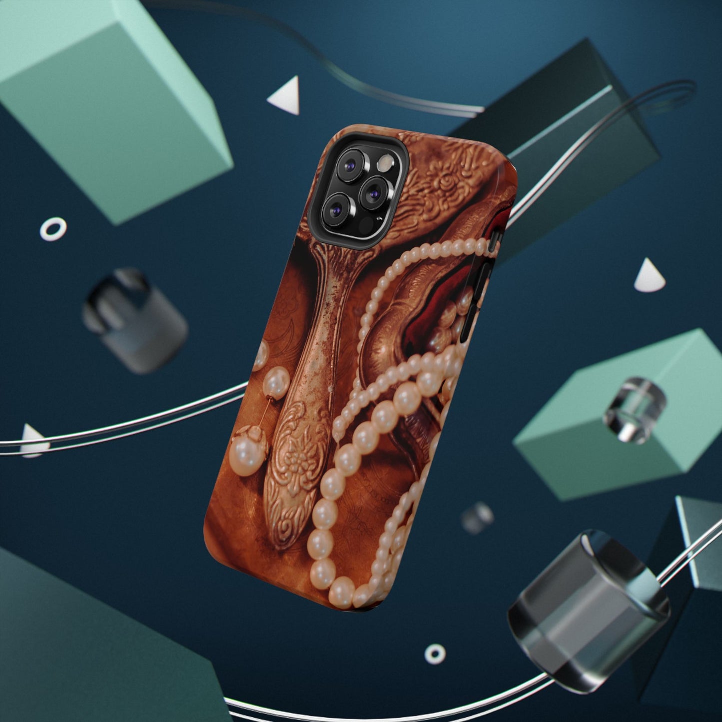 Impact-Resistant Phone Case – Bronze Vanity