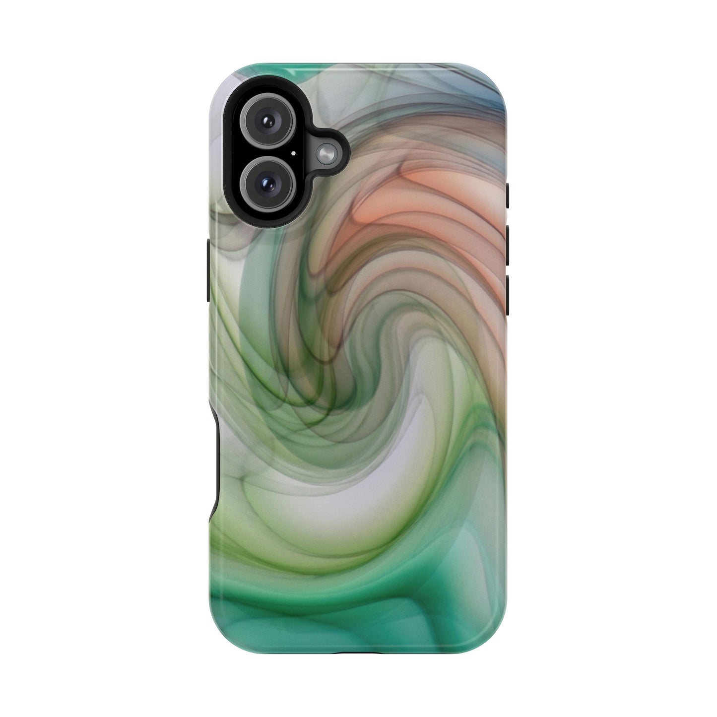 Wireless-Charging Compatible Case – Marble Flow