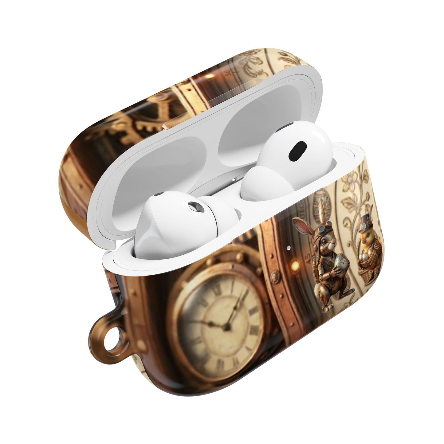 Earbud Case Cover – Clockwork Cottontail