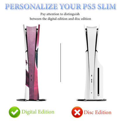 Console Skin Kit – Starborn Fury – Compatible with PS5 Slim Digital Edition