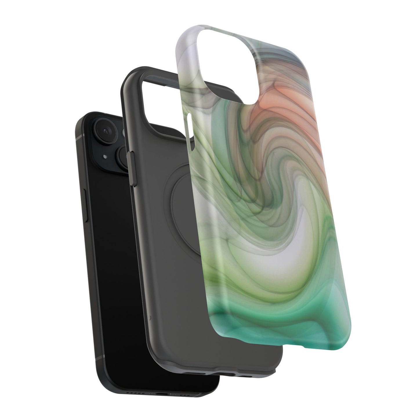 Impact-Resistant Phone Case – Marble Flow