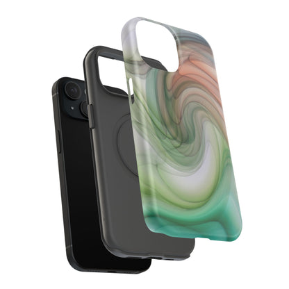 Impact-Resistant Phone Case – Marble Flow