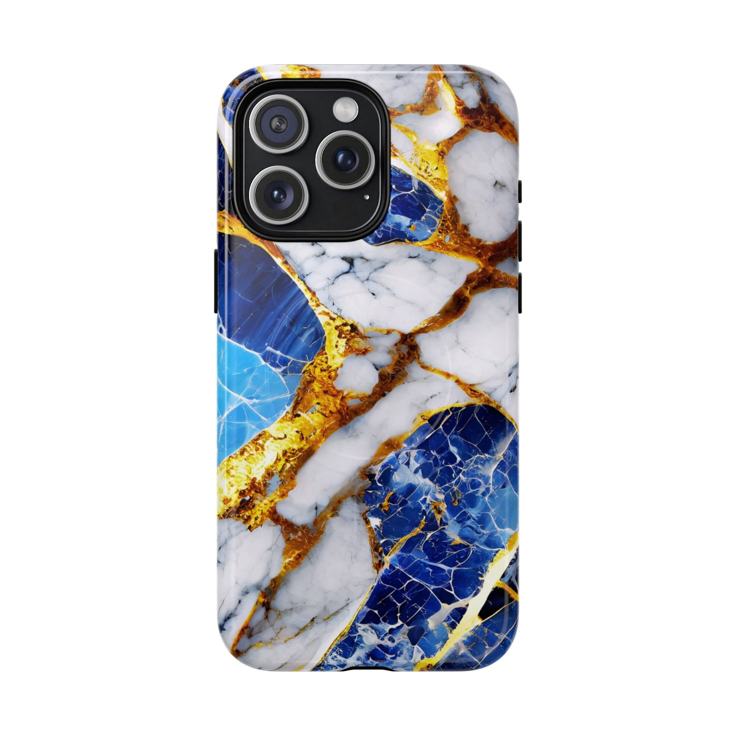 Protective Magnetic Phone Case – Sapphire Veins