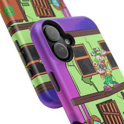 Zombie Arcade Phone Case — Colorful Cartoon Horror Impact-Resistant iPhone Cover