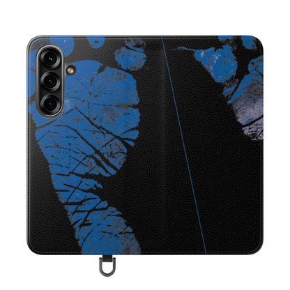 Flip Case – Mom’s Little Blue Footprints