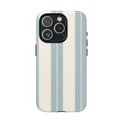 Protective Magnetic Phone Case - Coastal Stripe