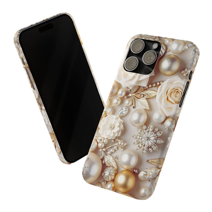 Slim Phone Case – Ivory Opulence