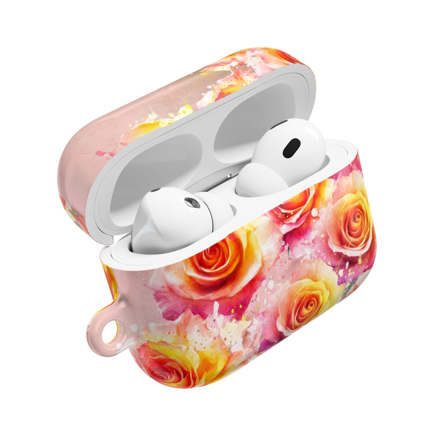 Earbud Case Cover – Sunset Roses