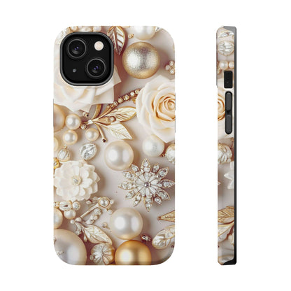Wireless-Charging Compatible Case – Ivory Opulence