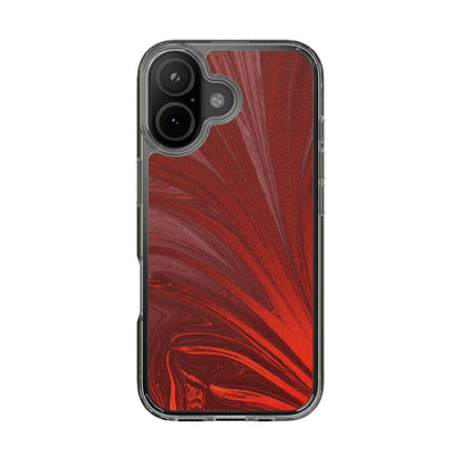 Clear Phone Case – Crimson Current
