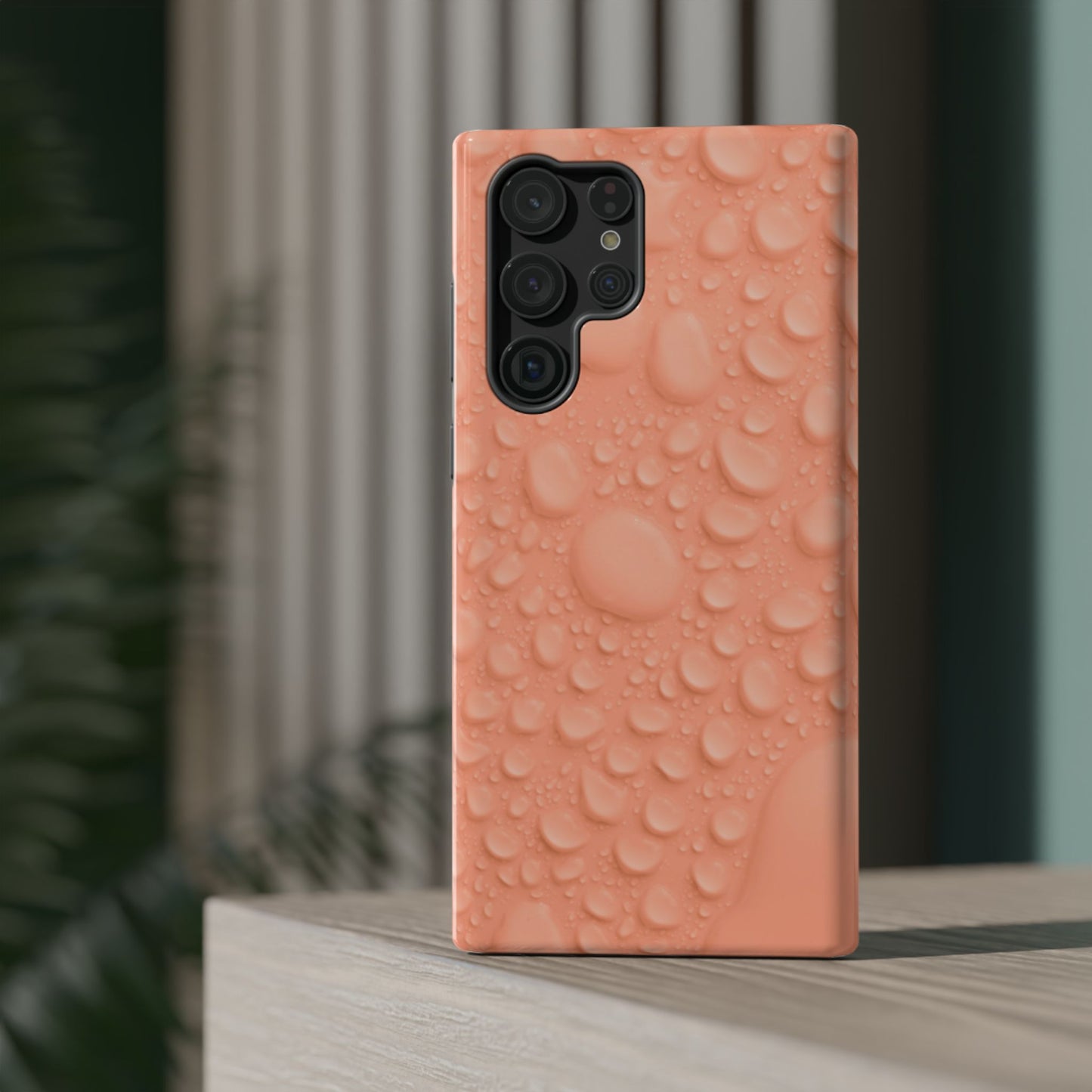 Impact-Resistant Phone Case – Apricot Rain