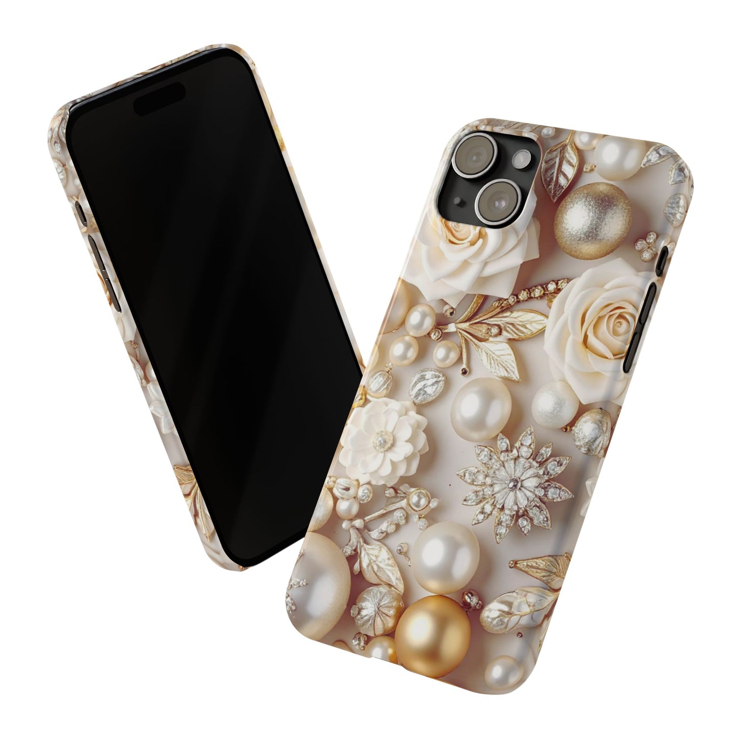 Slim Phone Case – Ivory Opulence