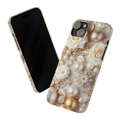 Slim Phone Case – Ivory Opulence
