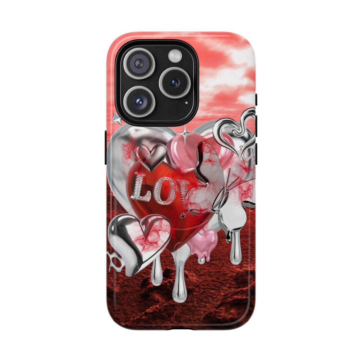 Protective Magnetic Phone Case – Chrome Love