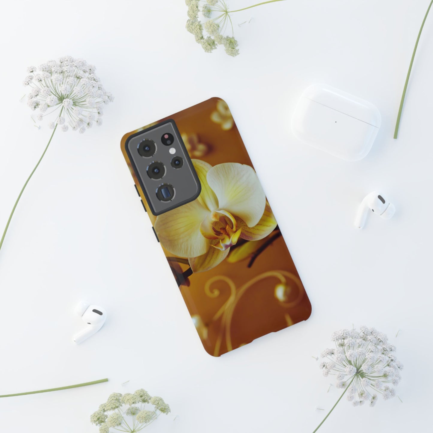 Protective Phone Case – Amber Orchid