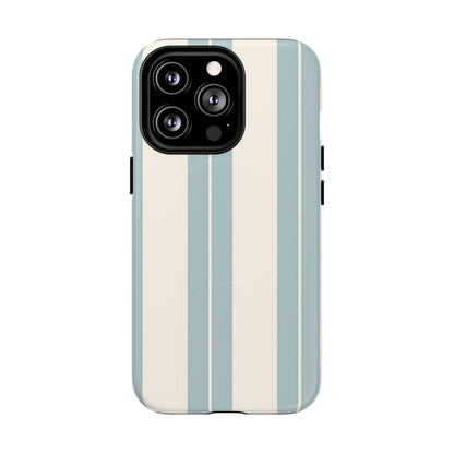 Protective Magnetic Phone Case - Coastal Stripe