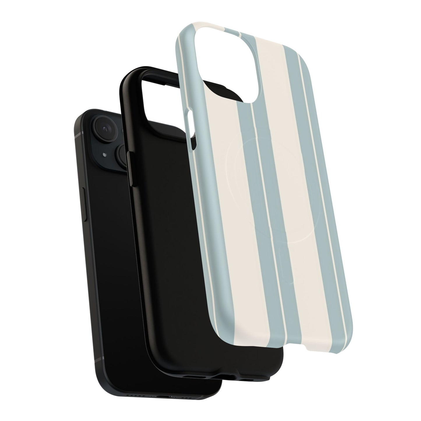 Protective Magnetic Phone Case - Coastal Stripe