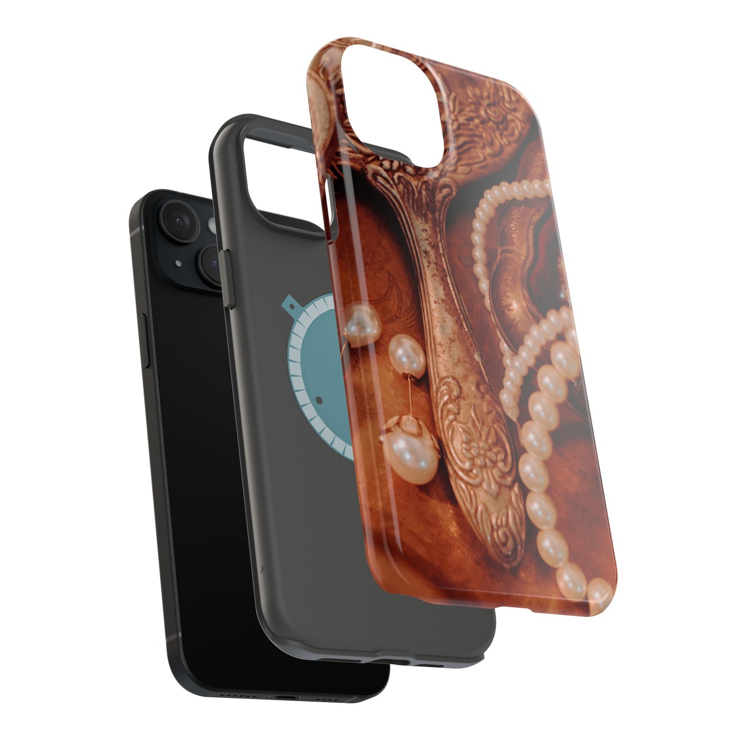 Wireless-Charging Compatible Case – Bronze Vanity