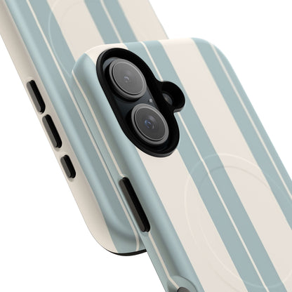 Protective Magnetic Phone Case - Coastal Stripe
