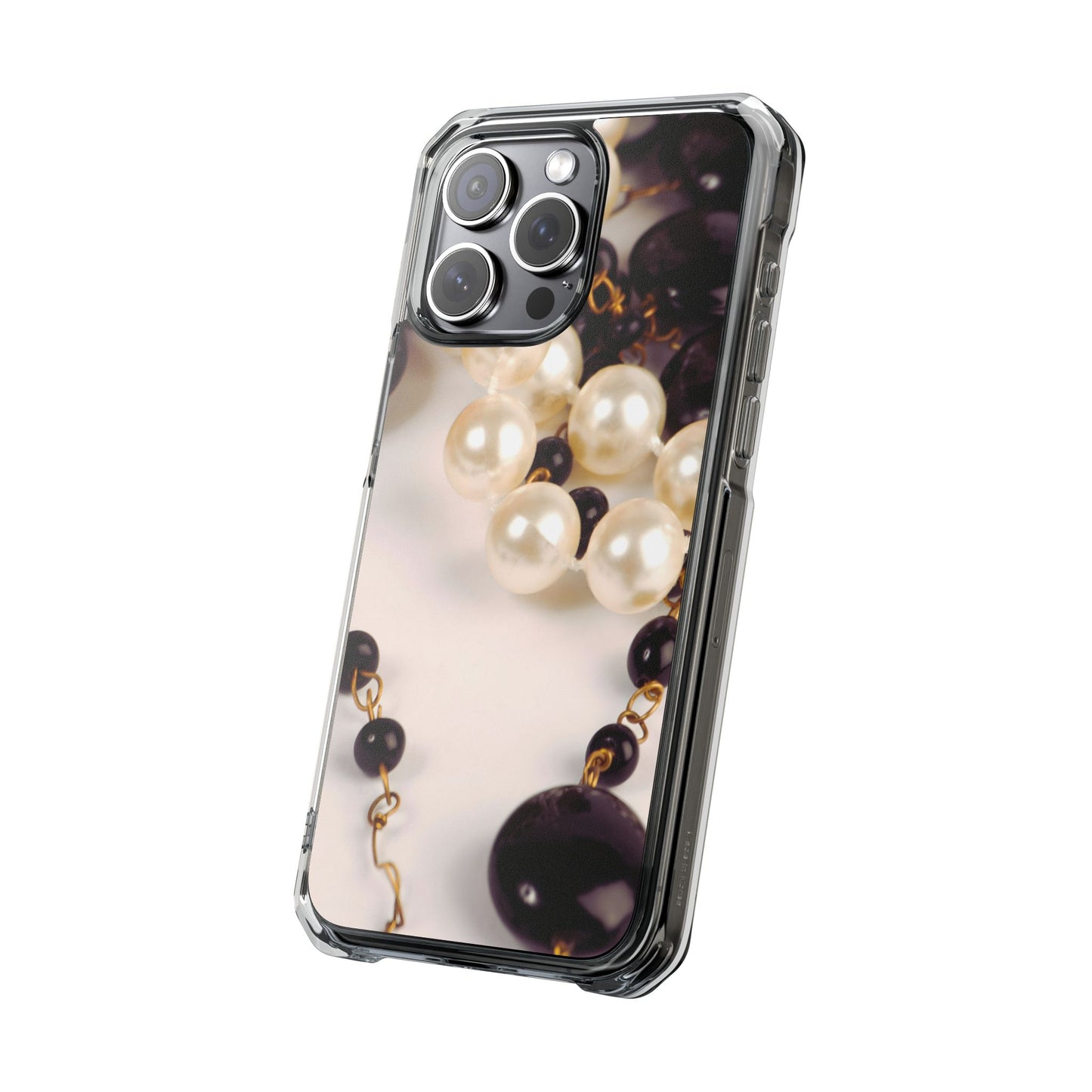 Clear Magnetic Phone Case – Noir Pearl