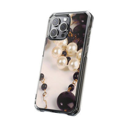 Clear Magnetic Phone Case – Noir Pearl