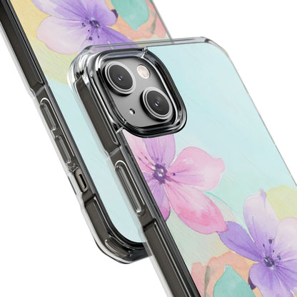 Clear Magnetic Phone Case – Water Petal