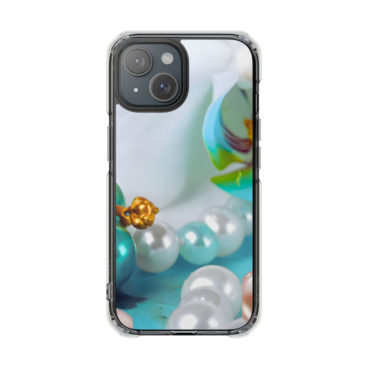 Clear Magnetic Phone Case – Mermaid's Pearl