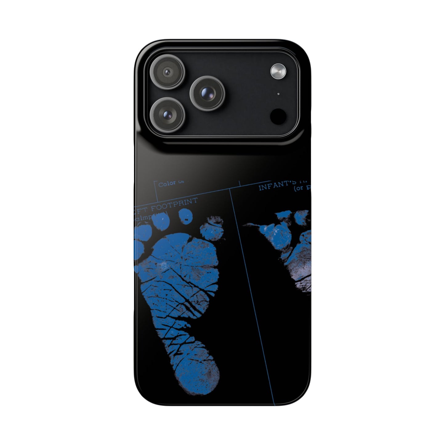 Snap Phone Case – Mom’s Little Blue Footprints