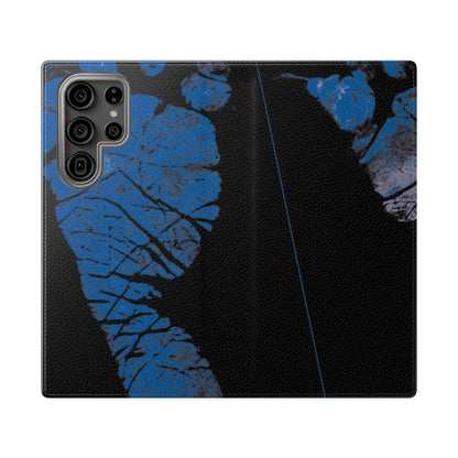 Flip Case – Mom’s Little Blue Footprints