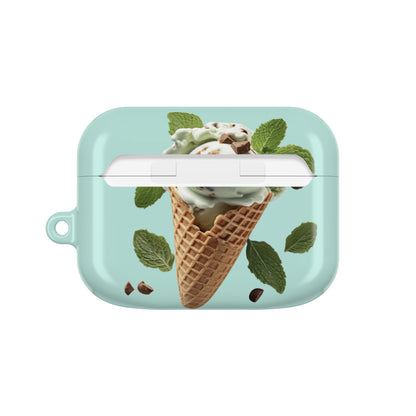 Earbud Case Cover – Never a Bad Connection Mint Ice Cream